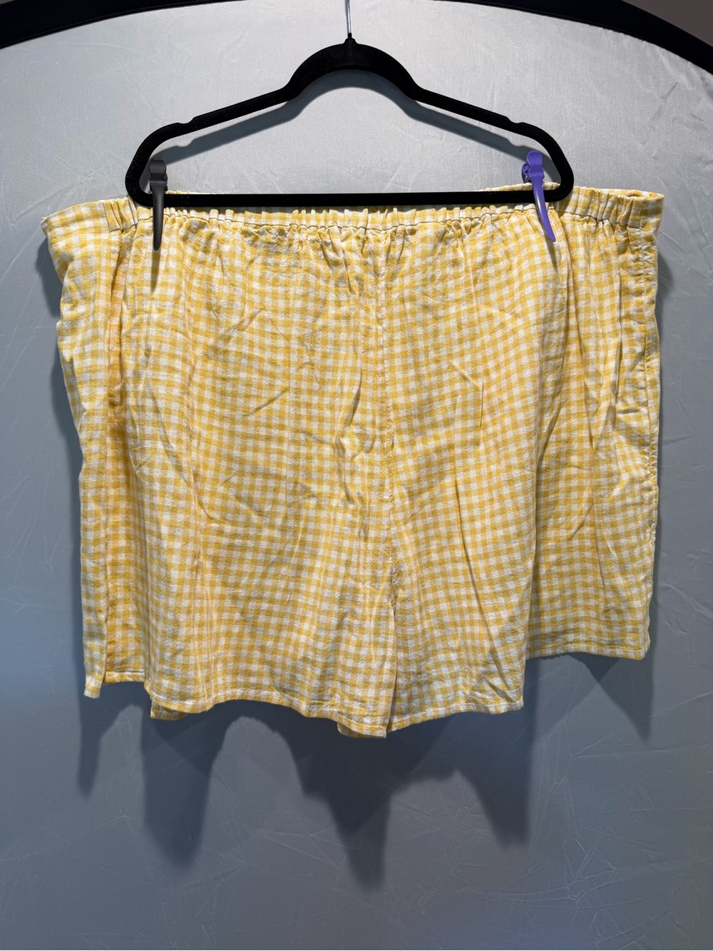 Old Navy Yellow Gingham Mini Skort - Picture 4 of 4
